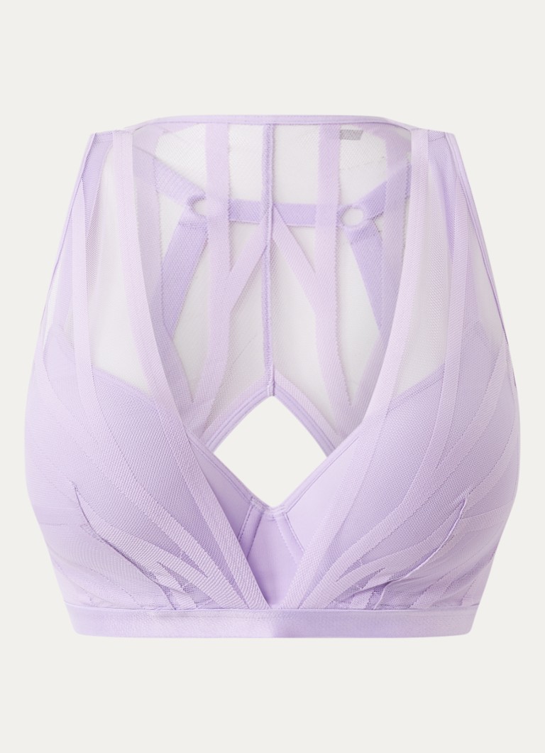 Marlies Dekkers Dames The Illusionist voorgevormde bh met overlay van mesh in de kleur Lila
