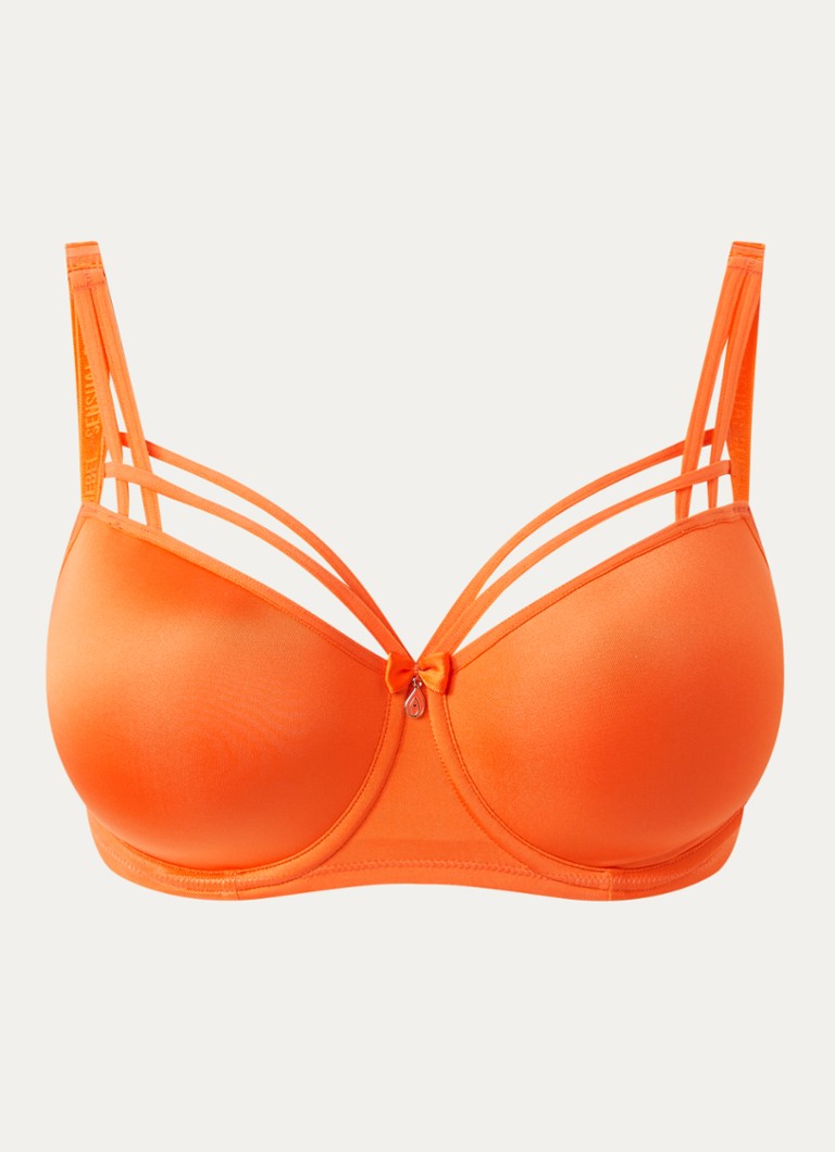 Marlies Dekkers Dames Dame De Paris voorgevormde balconette bh in de kleur Oranjerood