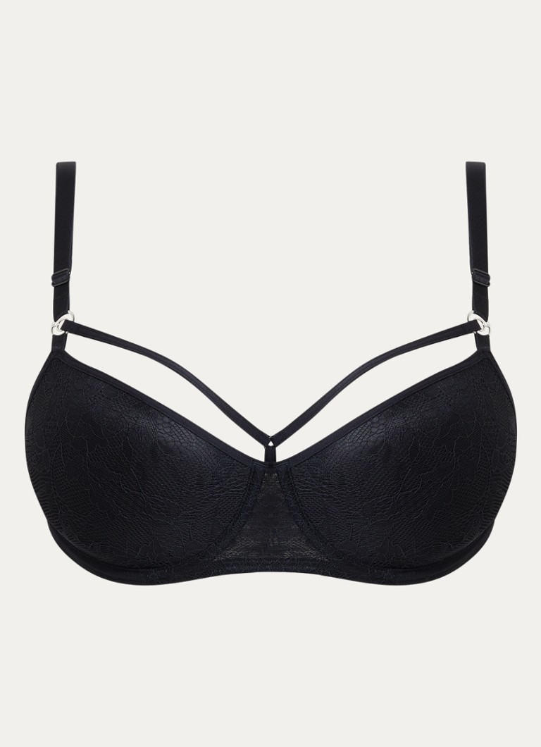 Marlies Dekkers Dames Space Odyssey voorgevormde bh met overlay van kant in de kleur Zwart