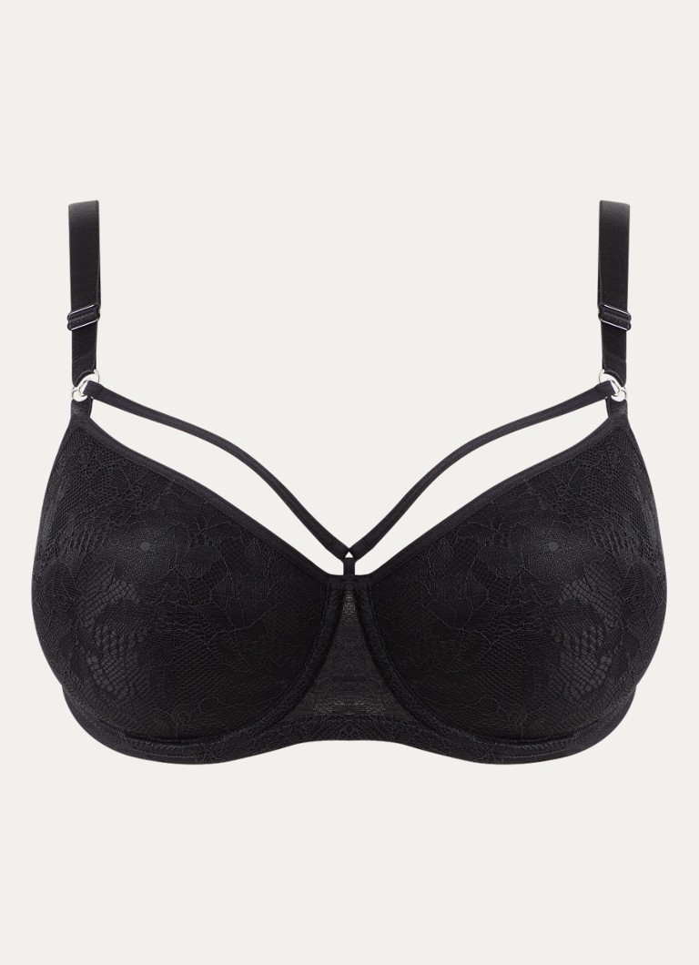Marlies Dekkers Dames Space Odyssey voorgevormde bh met overlay van kant in de kleur Zwart