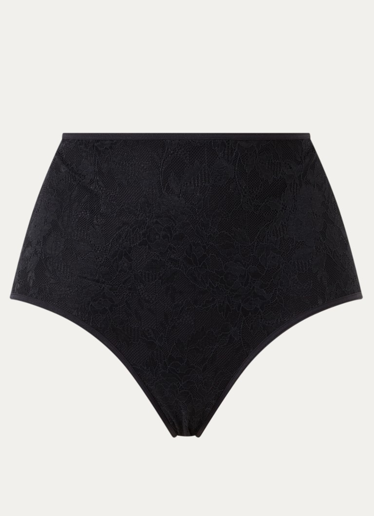 Marlies Dekkers Dames Space Odyssey high waisted slip met kant in de kleur Zwart