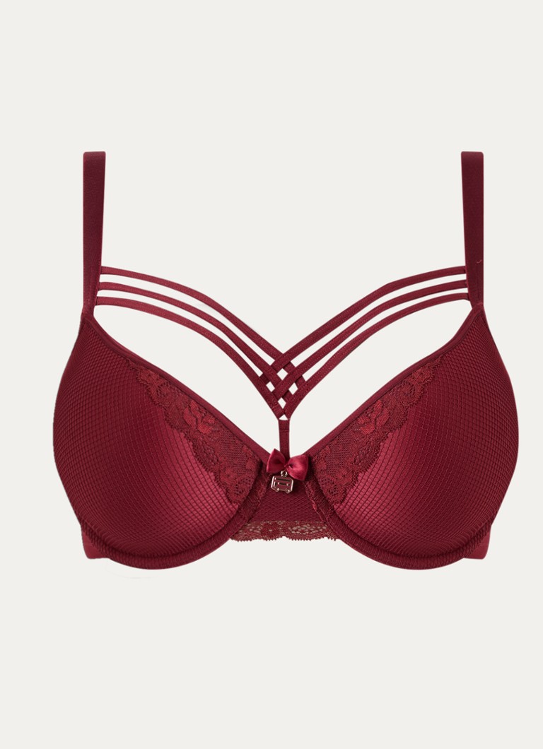 Marlies Dekkers Dames Voorgevormde beugel bh met kant in de kleur Bordeauxrood