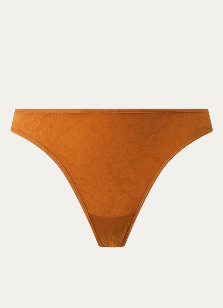 Marlies Dekkers Dames String met print in de kleur Cognac