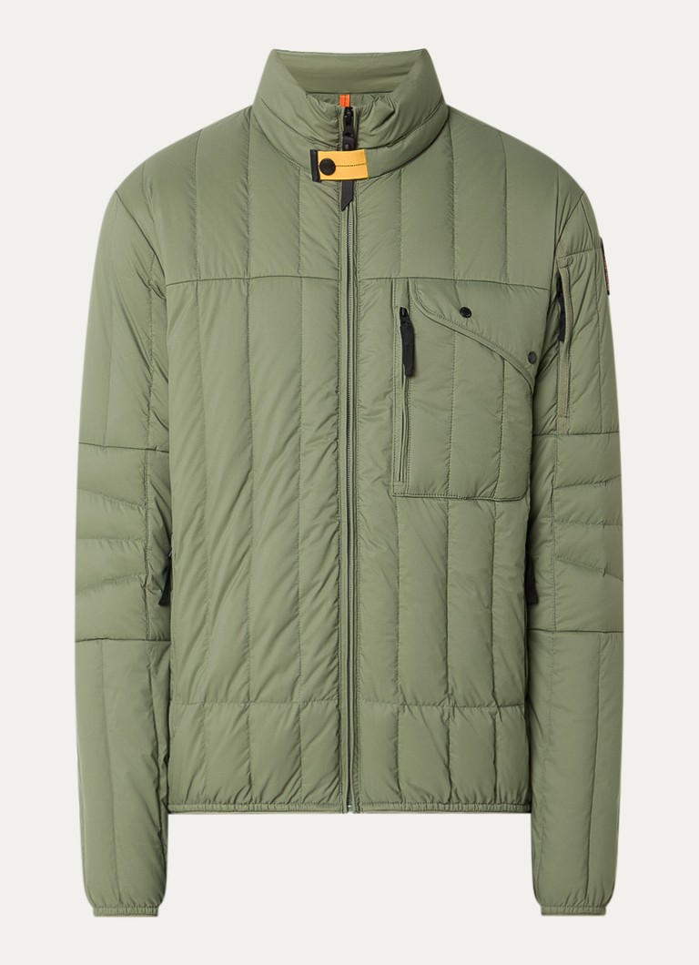 Parajumpers Heren Kuon gewatteerd jack met donsvulling en ritszakken in de kleur Bronsgroen, maat: S