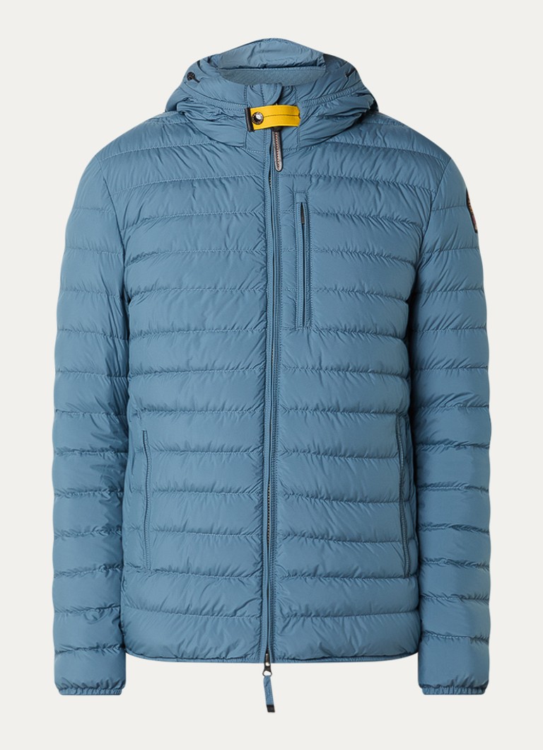 Parajumpers Heren Last Minute gewatteerd jack met donsvulling en capuchon in de kleur Staalblauw, maat: XL