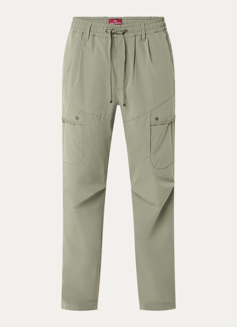 Parajumpers Heren Mallaig straight fit cargobroek met steekzakken in de kleur Lichtgroen, maat: 32