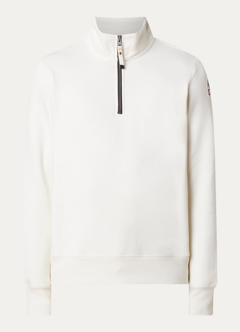 Parajumpers Heren Broad sweater met halve rits in de kleur Creme, maat: L