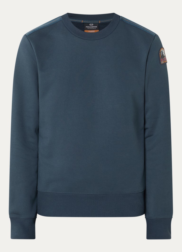 Parajumpers Heren Sweater met logo in de kleur Indigo, maat: XXL