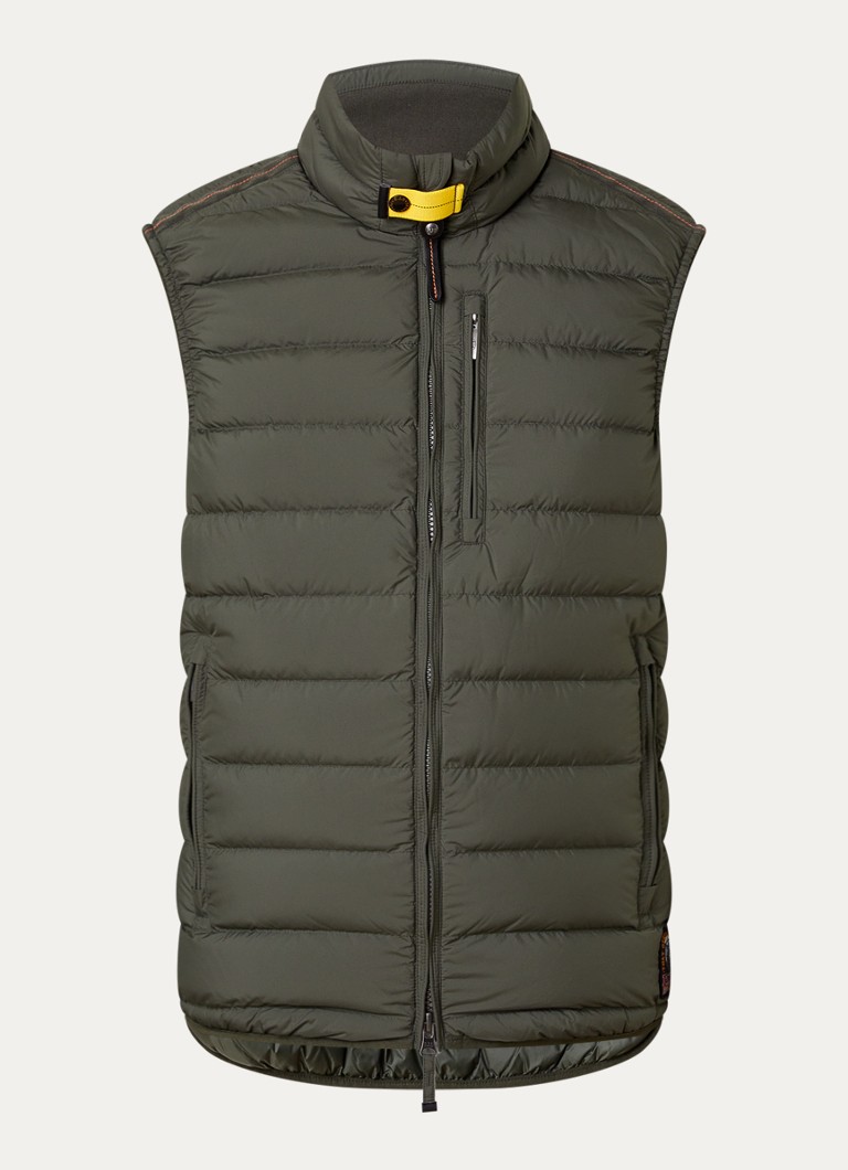 Parajumpers Heren Perfect gewatteerde bodywarmer met donsvulling in de kleur Legergroen, maat: M