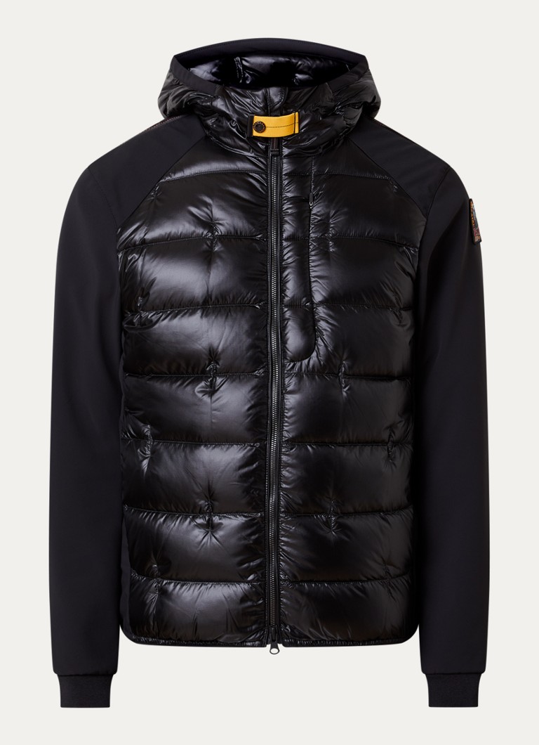 Parajumpers Heren Vigolo Hybrid gewatteerd jack met donsvulling in de kleur Zwart, maat: M