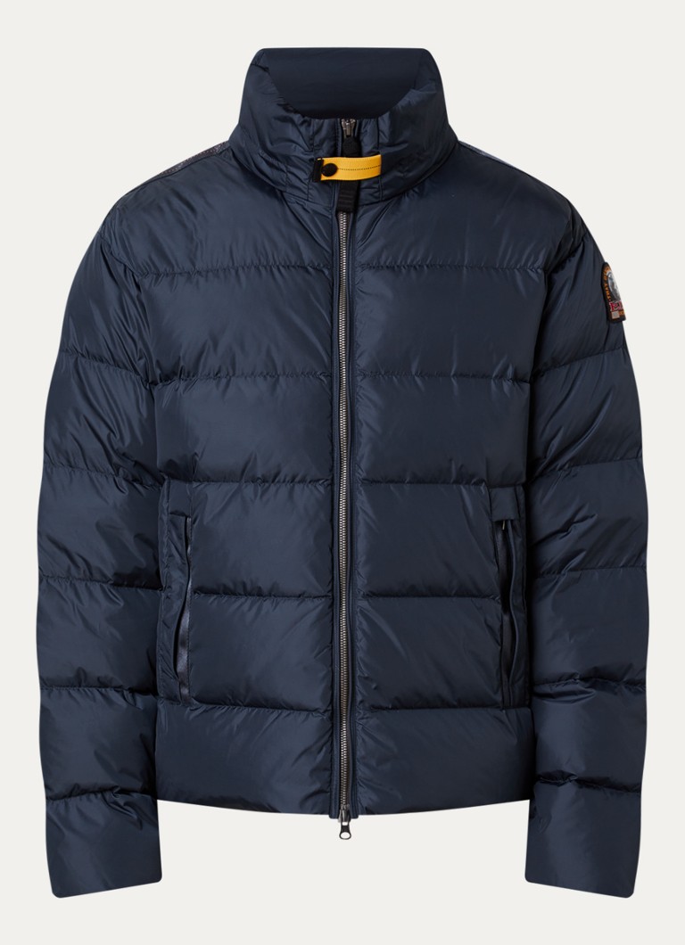 Parajumpers Heren Duleek pufferjack met donsvulling en opbergbare capuchon in de kleur Donkerblauw, maat: XL
