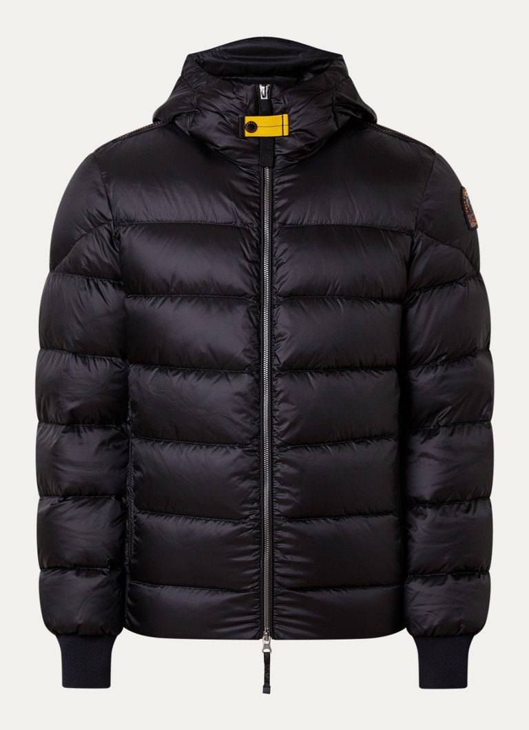Parajumpers Heren Pharrell pufferjack met donsvulling en ritszakken in de kleur Zwart, maat: XXL