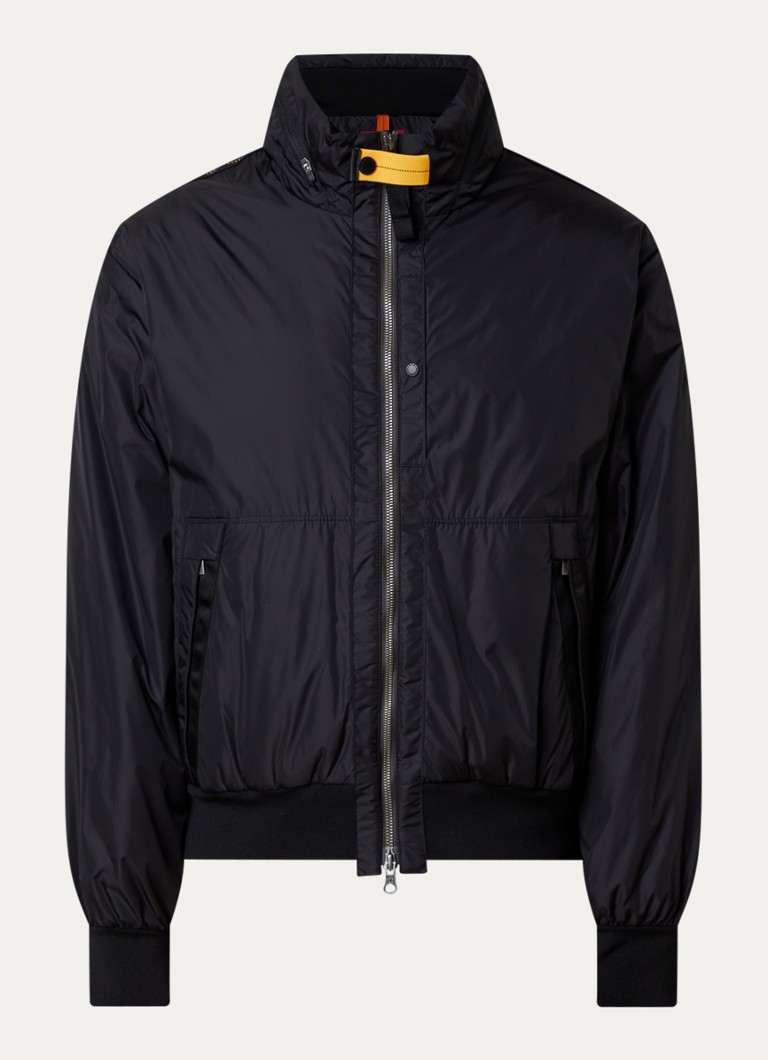 Parajumpers Heren Tuam gewatteerde bomberjack met ritszakken in de kleur Zwart, maat: L