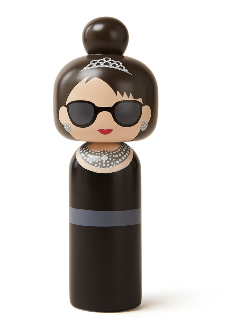 Lucie Kaas Audrey Kokeshi Doll 17 cm Zwart - Deal