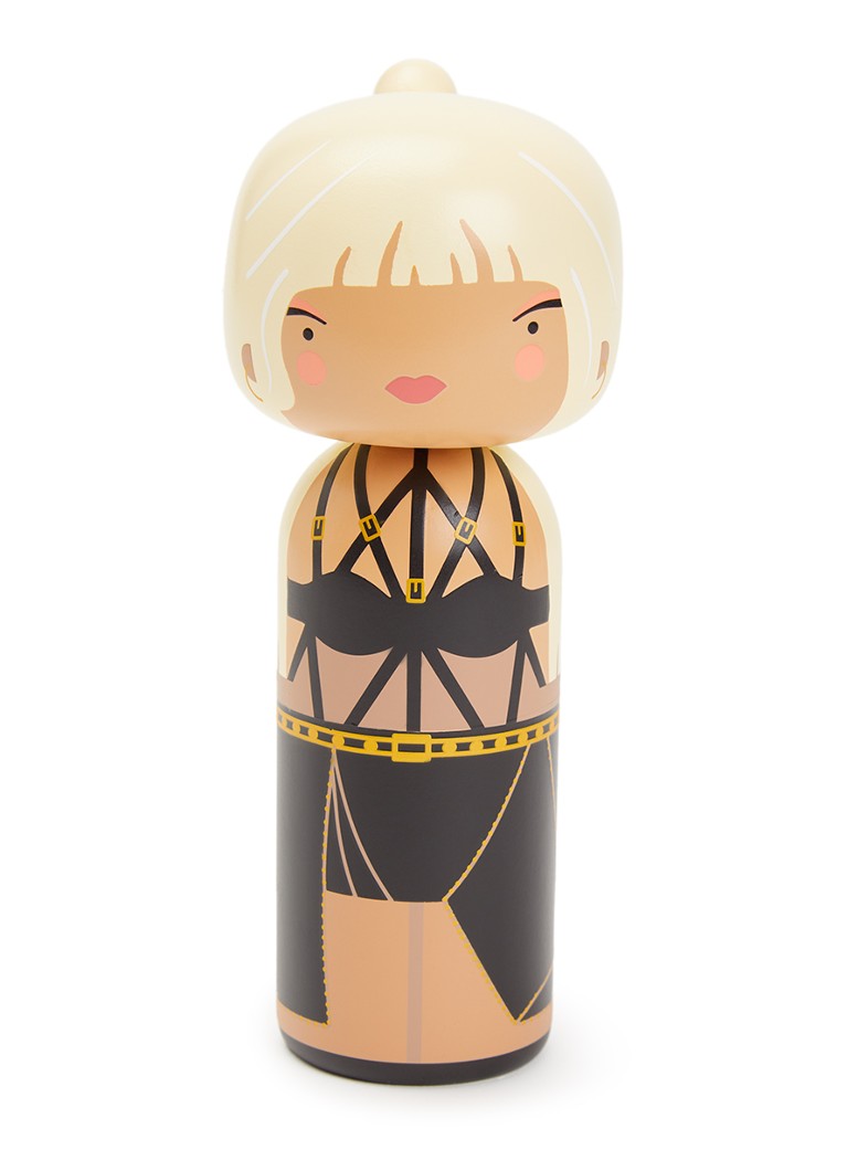 Lucie Kaas Donatella Kokeshi Doll 14,5 cm Zwart - Deal
