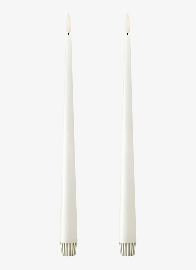 Ester & erik LED-kaars 30 cm set van 2 Wit - Deal
