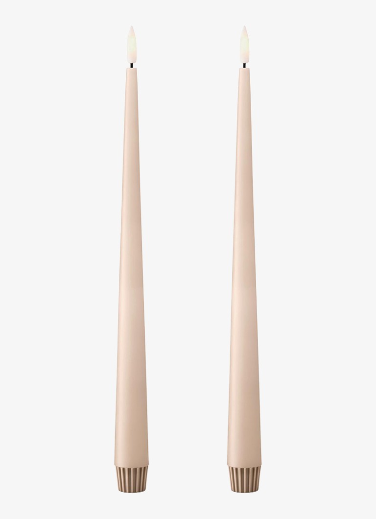 Ester & erik LED-kaars 30 cm set van 2 Beige - Deal