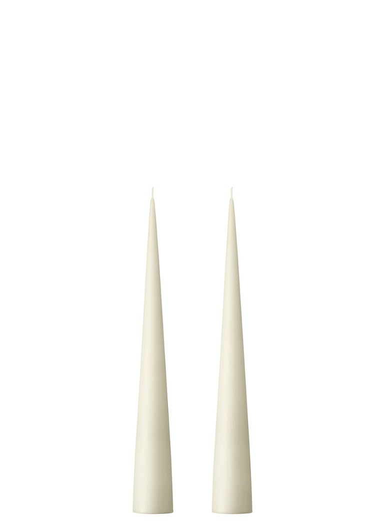 Ester & erik Cone dinerkaars 25 cm set van 2 Wit - Deal