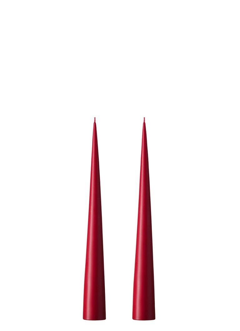 Ester & erik Cone dinerkaars 25 cm set van 2 Rood - Deal