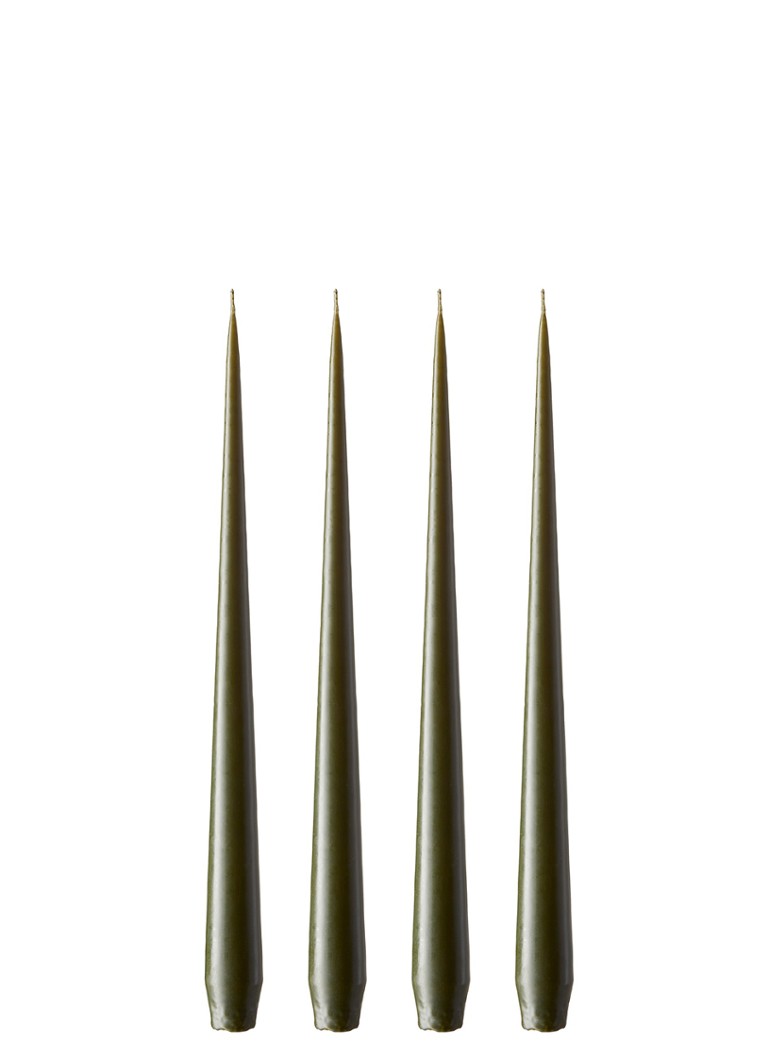 Ester & erik Taper dinerkaars 32 cm set van 4 Groen - Deal