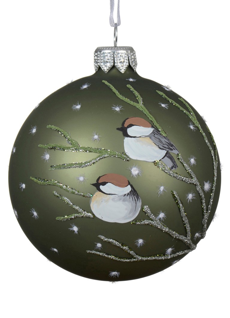 Decoris Kerstbal 8 cm Groen - Deal