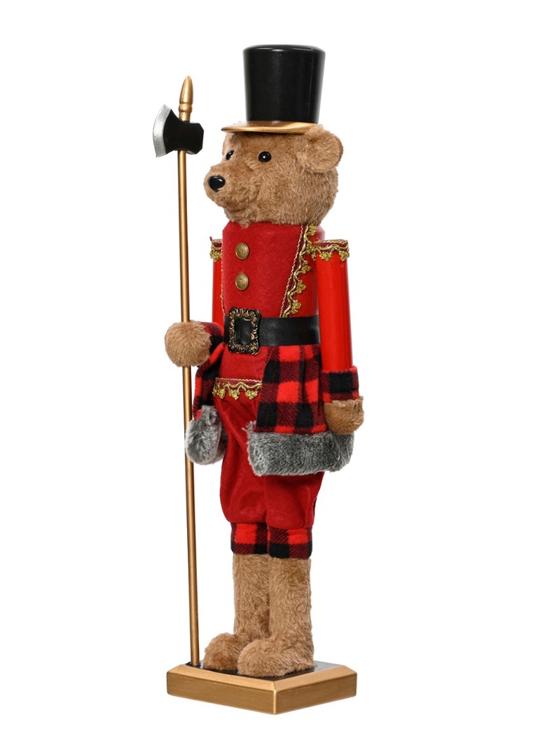 Decoris Notenkraker ornament 58 cm Rood - Deal
