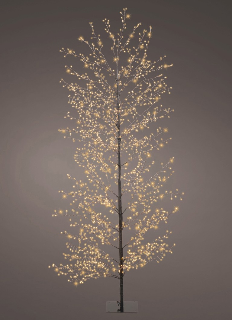 Lumineo Kunstkerstboom met LED verlichting 180 cm Zwart - Deal