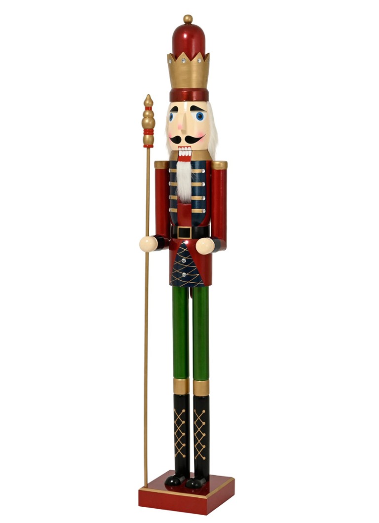Decoris Notenkraker ornament 89 cm Rood - Deal