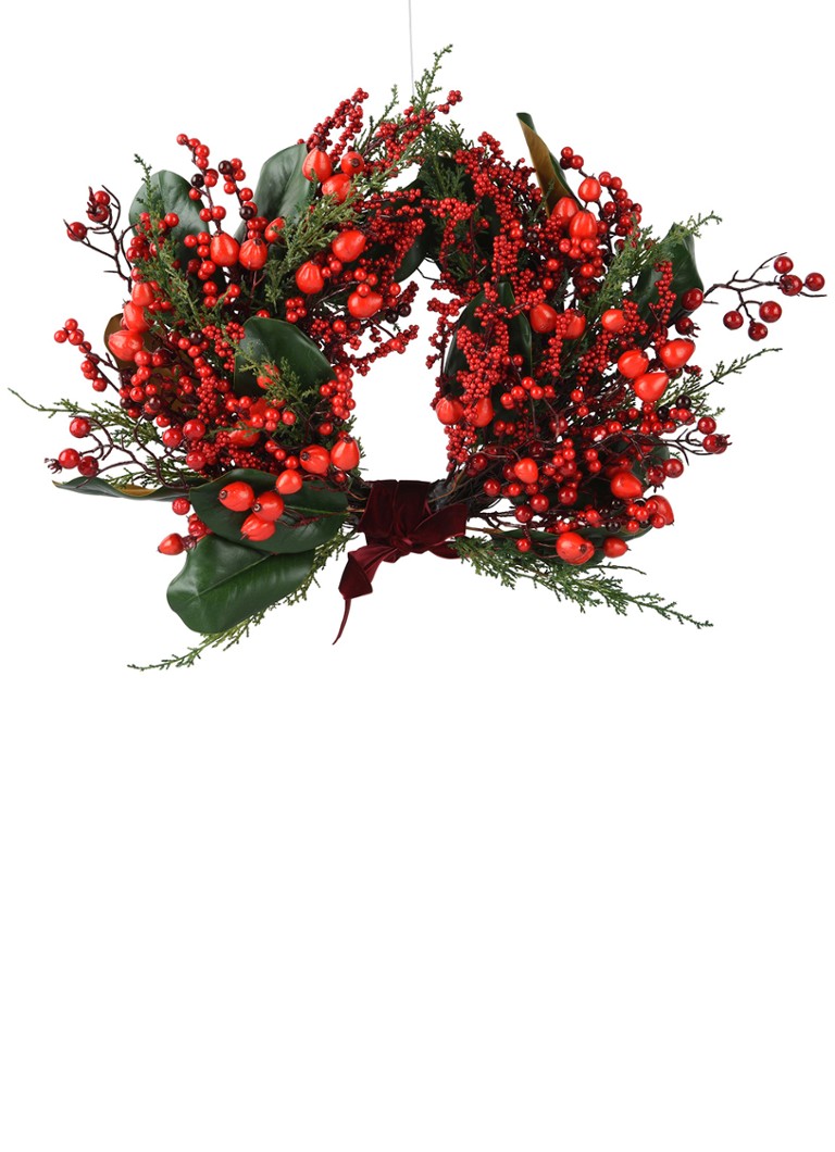 Everlands Big Berry kerstkrans 40 cm Groen - Deal
