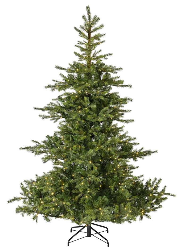 Everlands Grandis Fir kunstkerstboom met LED verlichting 150 cm Groen - Deal