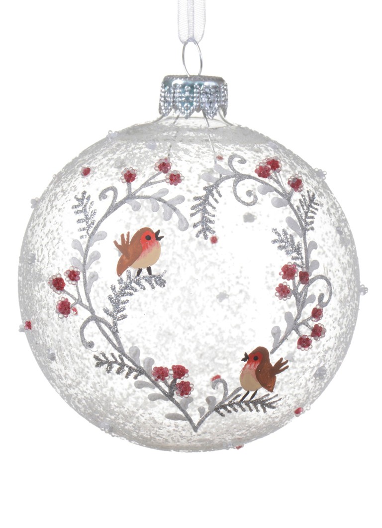 Decoris Kerstbal 8 cm Transparant