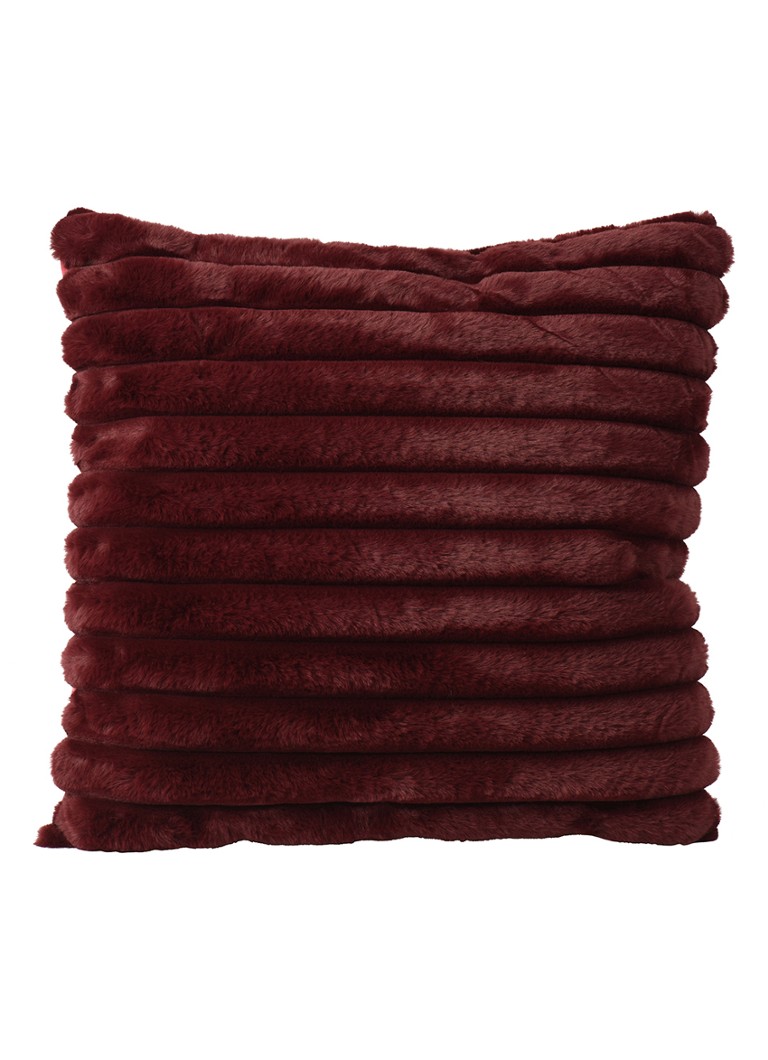 Decoris Maroon sierkussen 45 x 45 cm Bordeauxrood - Deal