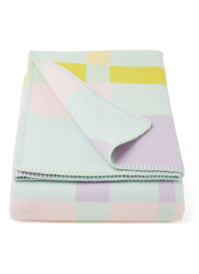 Røros Tweed City plaid van wol 135 x 200 cm Mint - Deal