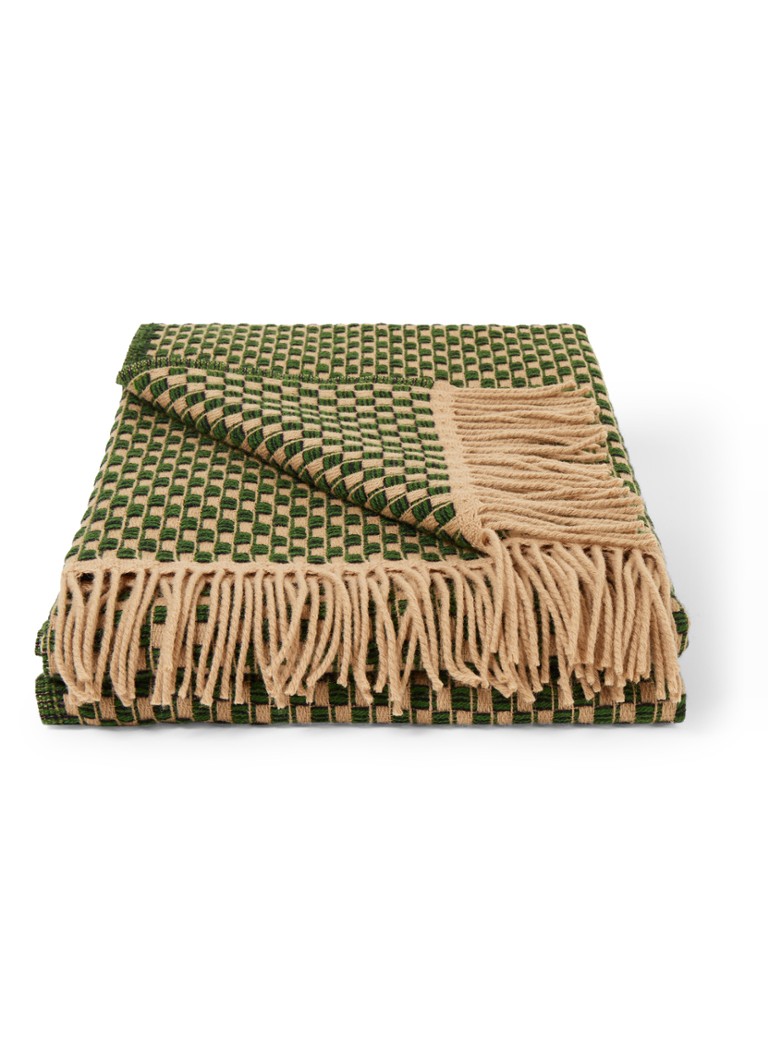 Røros Tweed Isak plaid van wol 150 x 210 cm Groen - Deal