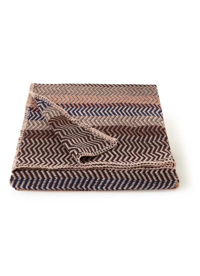 Røros Tweed Fri plaid van lamswol 150 x 200 cm Donkerblauw - Deal