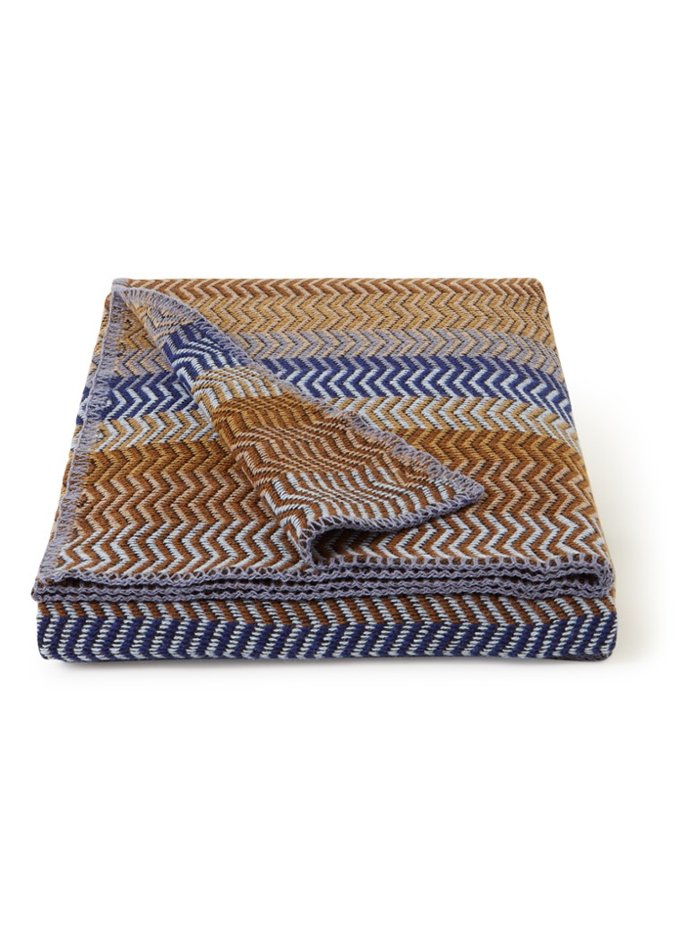 Røros Tweed Fri plaid van lamswol 150 x 200 cm Donkerblauw - Deal