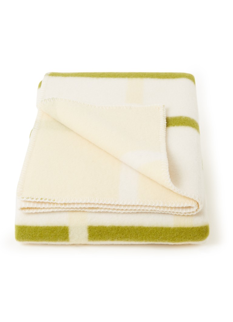 Røros Tweed Knut plaid van lamswol 200 x 135 cm Creme - Deal
