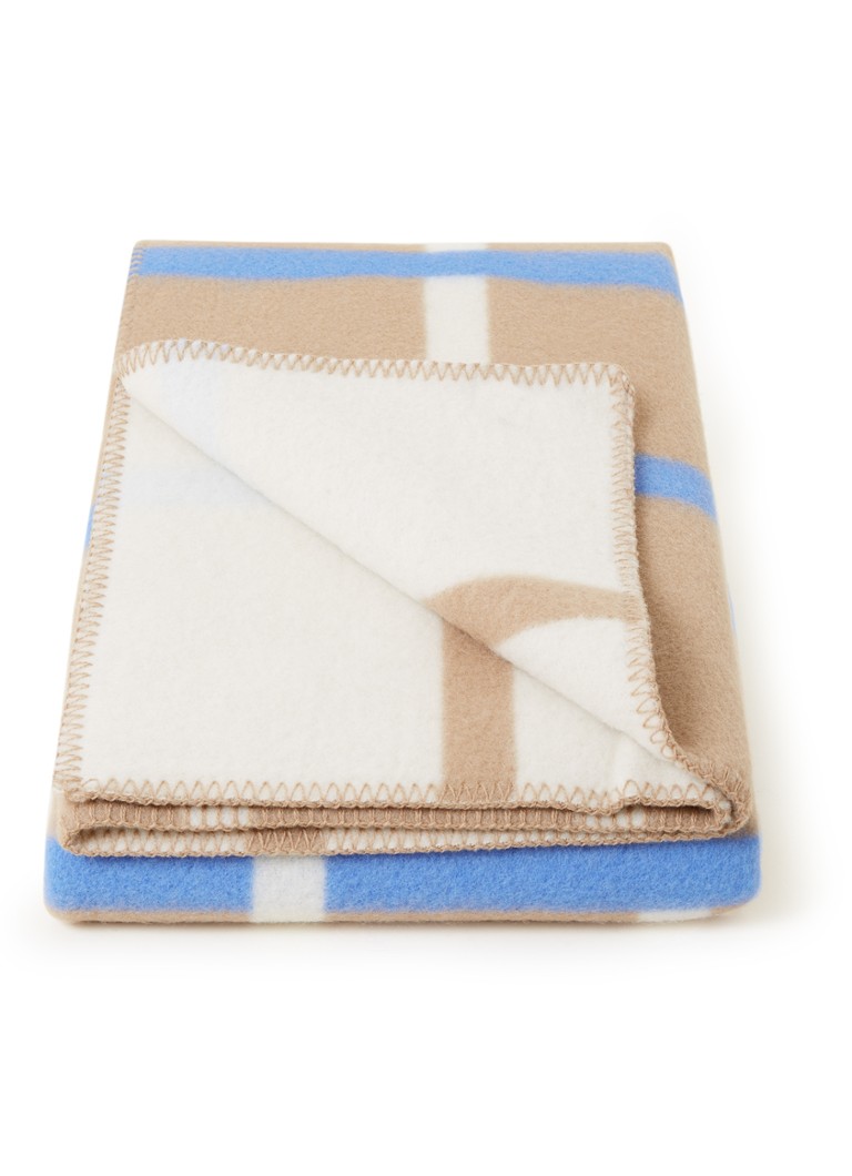 Røros Tweed Knut plaid van lamswol 200 x 135 cm Zand - Deal