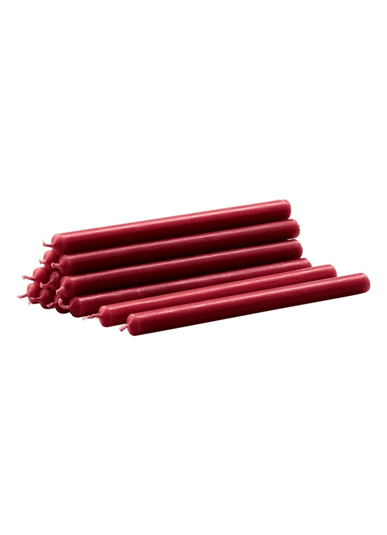 STOFF Nagel Dinerkaars 18 cm set van 12 Bordeauxrood - Deal
