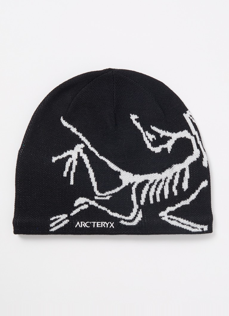 Arc'teryx Heren Bird Head muts in wolblend met logo in de kleur Antraciet, maat: One Size