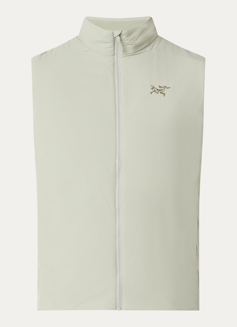 Arc'teryx Heren Kragg bodywarmer met logoborduring in de kleur Olijfgroen, maat: S