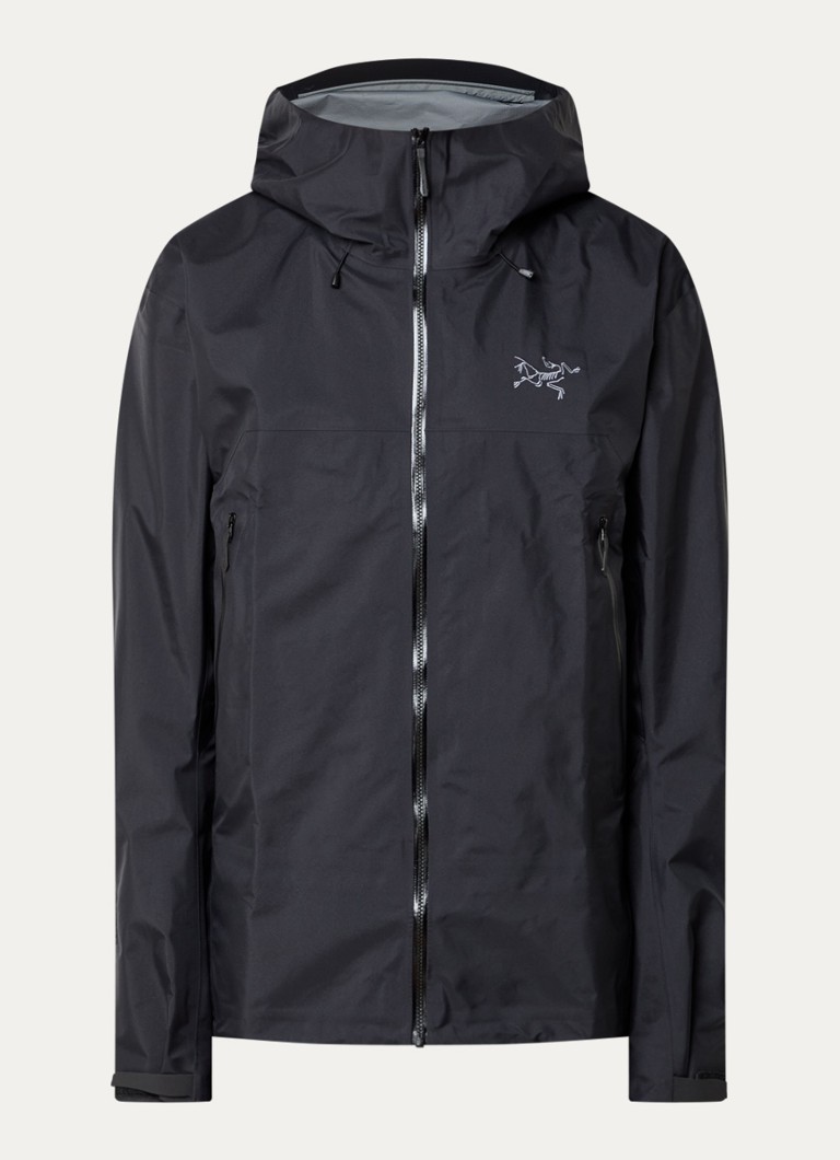Arc'teryx Heren Beta Gore-Tex jack met capuchon en ritszakken in de kleur Zwart, maat: L