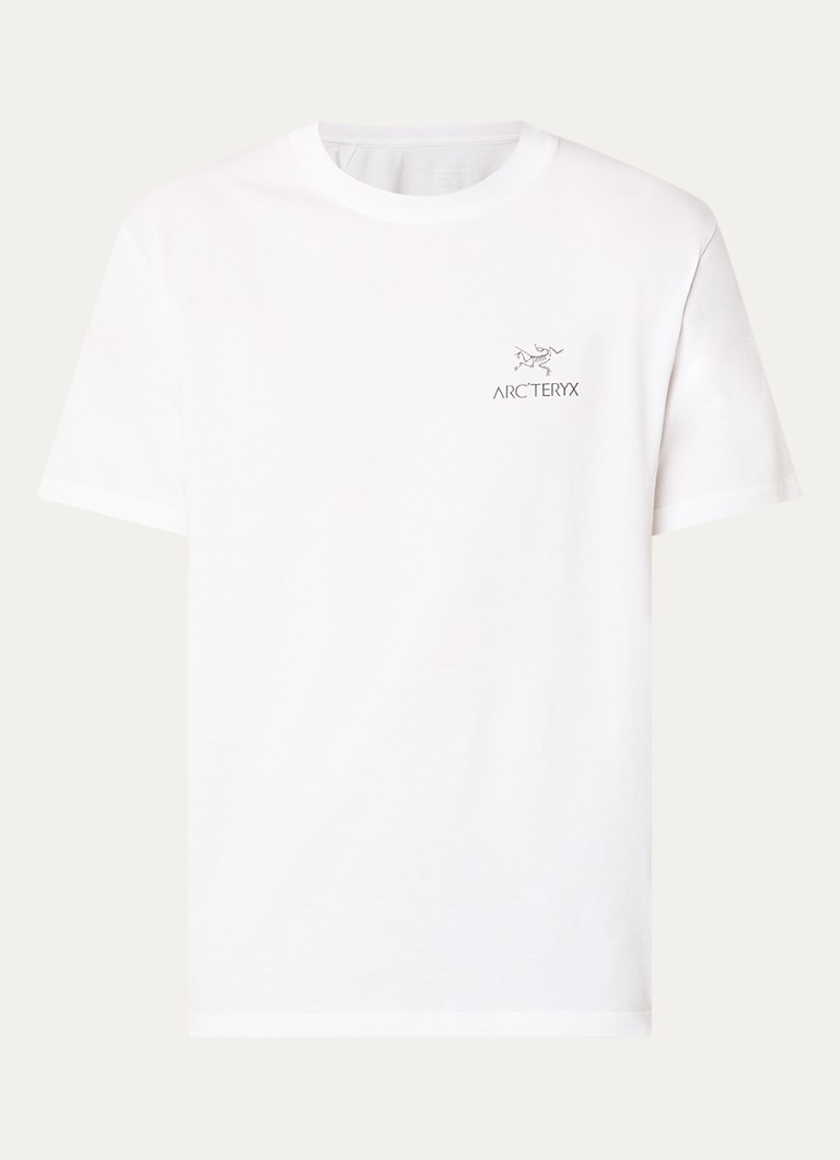 Arc'teryx Heren Kragg T-shirt met logo- en backprint in de kleur Wit, maat: M