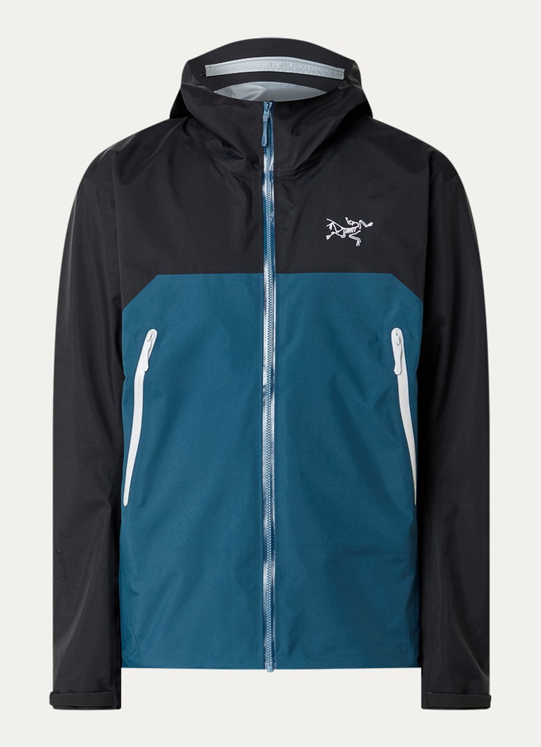 Arc'teryx Heren Beta Gore-Tex windjack met logoborduring en ritszakken in de kleur Petrol, maat: M