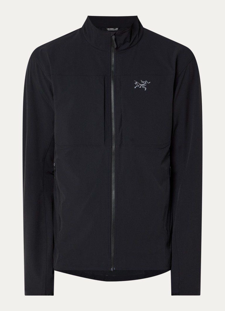 Arc'teryx Heren Gamma windjack met logoborduring en ritszakken in de kleur Zwart, maat: L