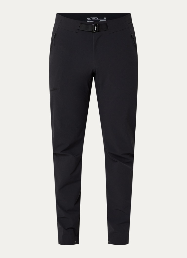 Arc'teryx Heren Gamma tapered fit broek met logoborduring en steekzakken in de kleur Zwart, maat: 30