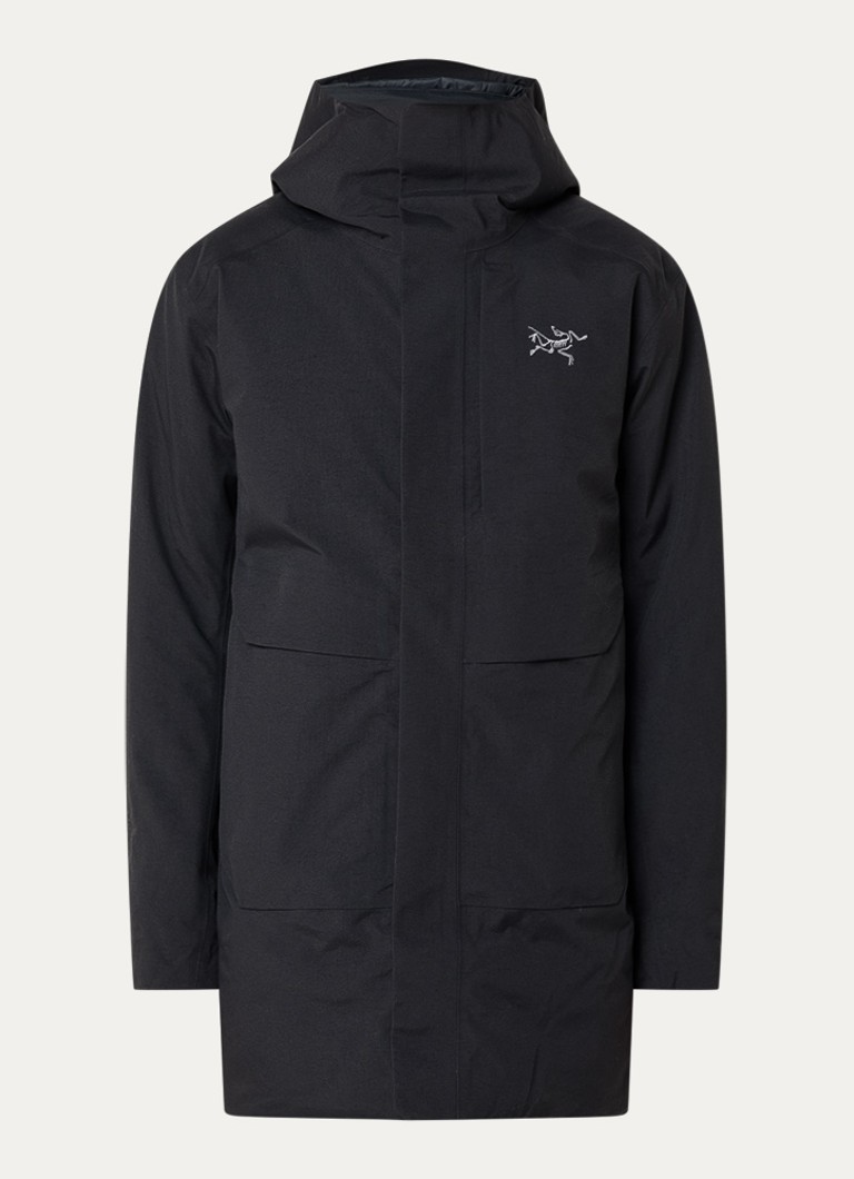 Arc'teryx Heren Therme gewatteerde parka met donsvulling en waterafstotende coating in de kleur Zwart, maat: XL