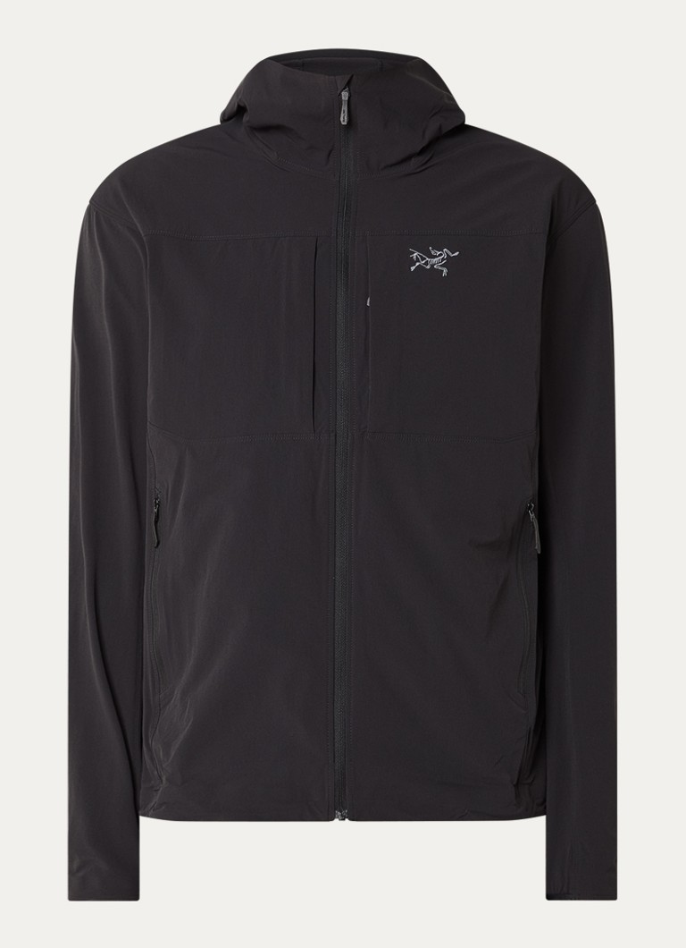 Arc'teryx Heren Gamma windjack met logoborduring en ritszakken in de kleur Zwart, maat: L