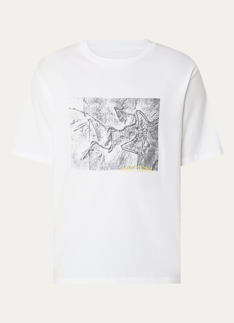 Arc'teryx Heren Kragg T-shirt met print in de kleur Wit, maat: M