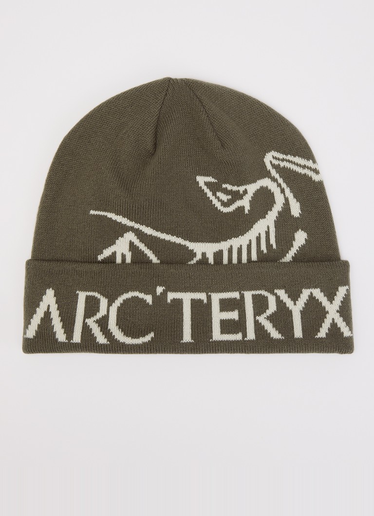 Arc'teryx Heren Bird Word muts met logo in de kleur Khaki, maat: One Size